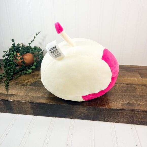 *RARE* Squishmallow 8” Caedyn The Pink Cow Heart Nostrils Valentine Kellytoy - Picture 4 of 10